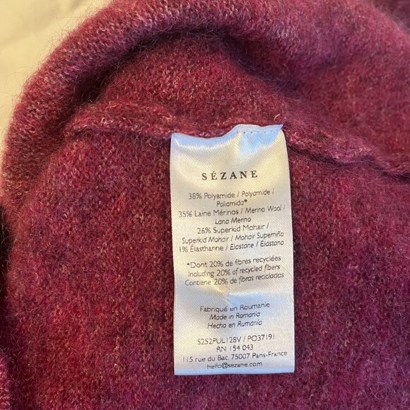 Sezane Carlota Jumper in Fig - Size L - Picture 6 of 7